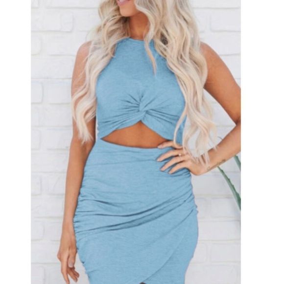 Dresses & Skirts - Knotted Cut Out Dress NWOT